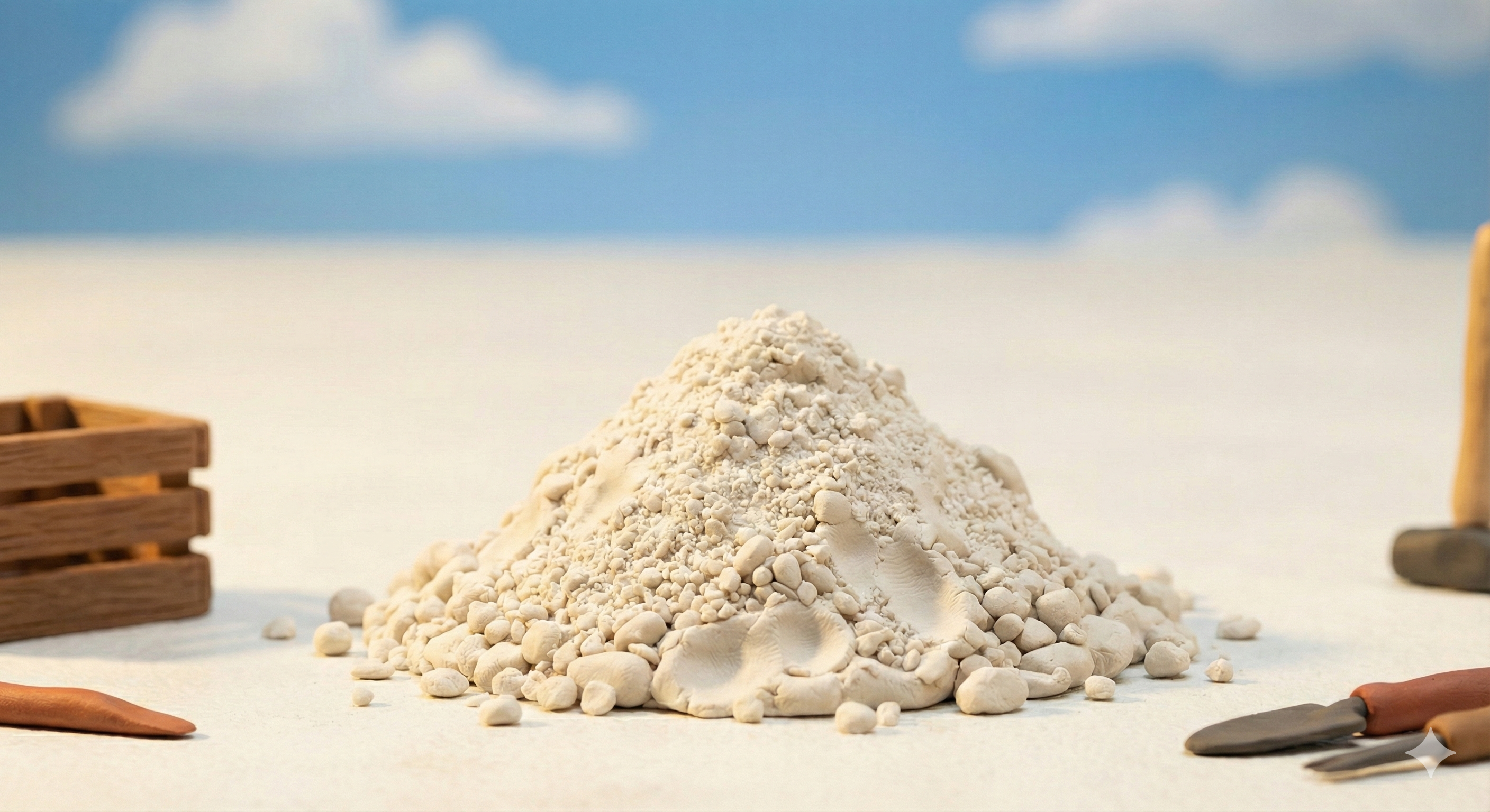 Claymation L-arginine powder mound ingredient