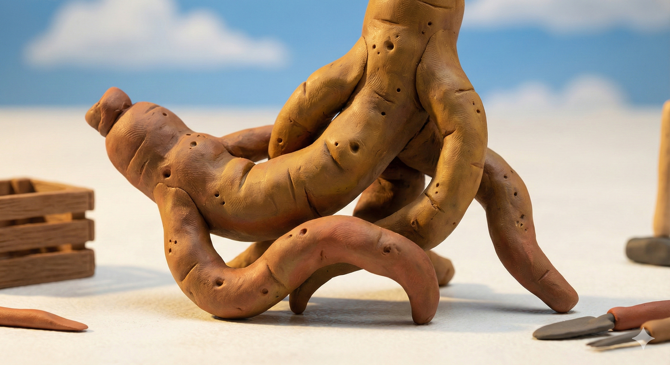 Claymation tongkat ali root ingredient